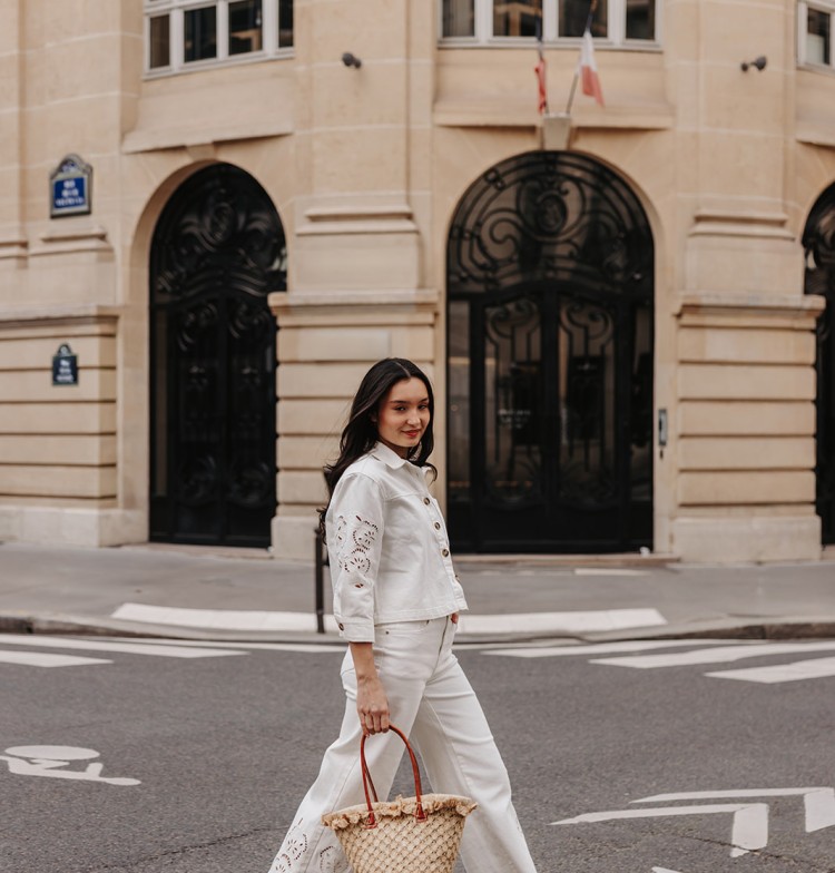 #4 - L’ensemble denim blanc : la fraîcheur absolue