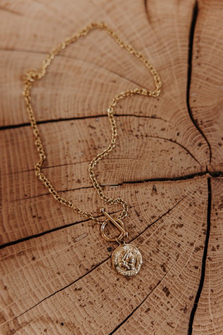 collier médaillon or collier médaillon or