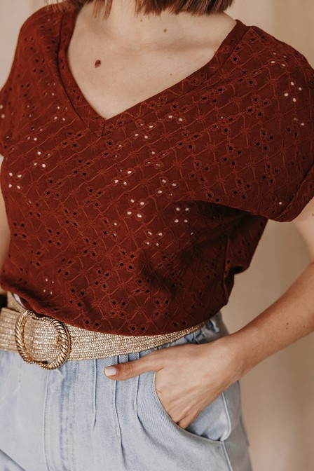 Zoom sur les détails du t-shirt. Zoom sur les détails du t-shirt.