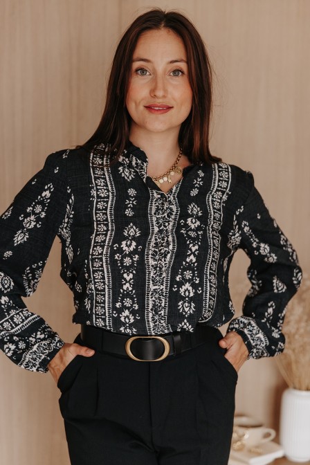 Top En Lin Et Coton Femme - Blouse Chic Et élégante Pour Soirée, Haut Tendance Et Confortable