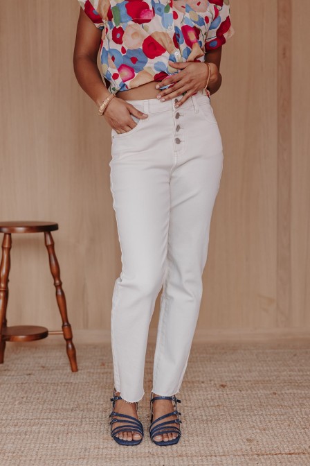 Femme avec un denim. Femme avec un denim.