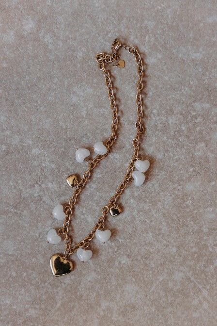 Zoom sur le collier posé. Zoom sur le collier posé.