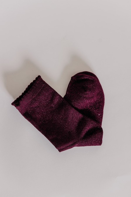 Zoom sur les chaussettes posées. Zoom sur les chaussettes posées.