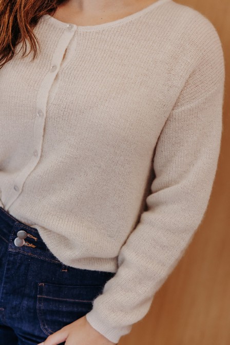 Femme avec un gilet. Femme avec un gilet.